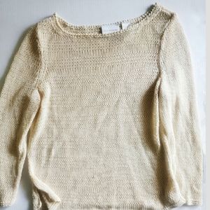 Butterbean Yellow Liz Claiborne Ramie Sweater